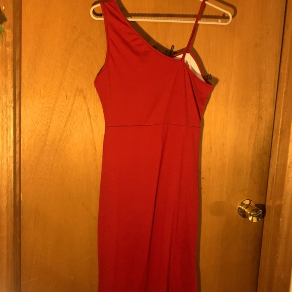 Shein Women’s Asymmetrical Neckline Pleated Summer Dress - Picture 3 of 5